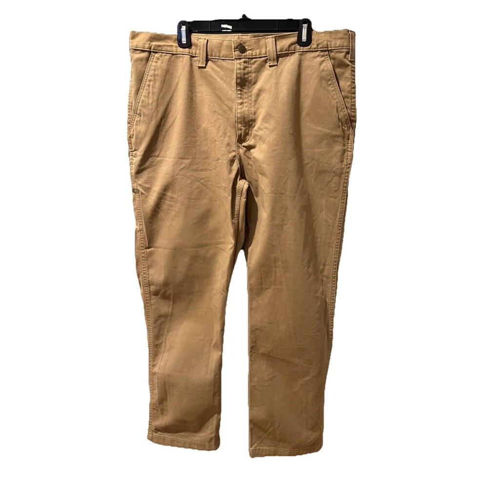 Carhartt Pants Mens 40x32 Khaki Cargo Utility Workwear Relaxed Straight Outdoor